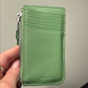 All Saints Green Card Holder